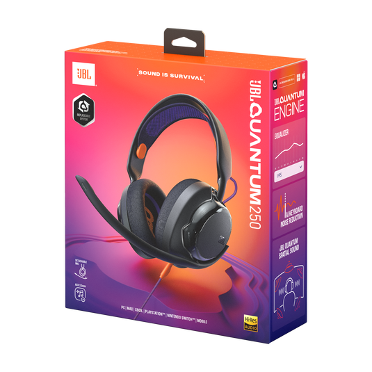 JBL Quantum 250 | オーバーイヤー有線ゲーミングヘッドセット