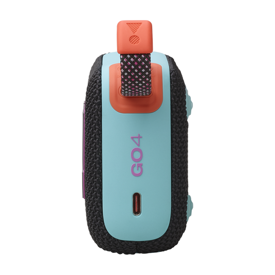 JBL Go 4 - Black and Orange - Ultra-Portable Bluetooth Speaker - Left image number null