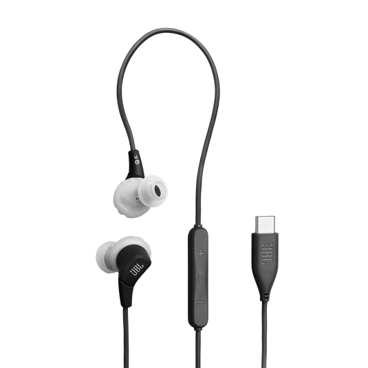 JBL Endurance Run 3 USB-C - Black / Gray - USB-C Wired Sport Headphones - Hero image number null