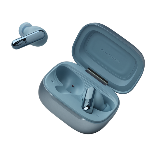 JBL Live Beam 3 - Blue - True wireless noise-cancelling closed-stick earbuds - Detailshot 8 image number null