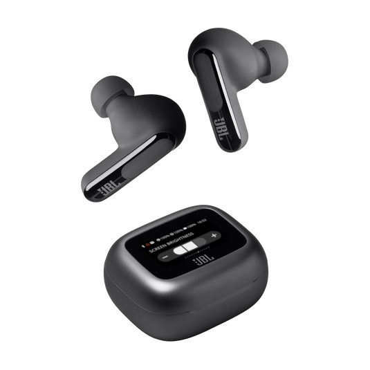 JBL Live Beam 3 - Black - True wireless noise-cancelling closed-stick earbuds - Detailshot 7 image number null