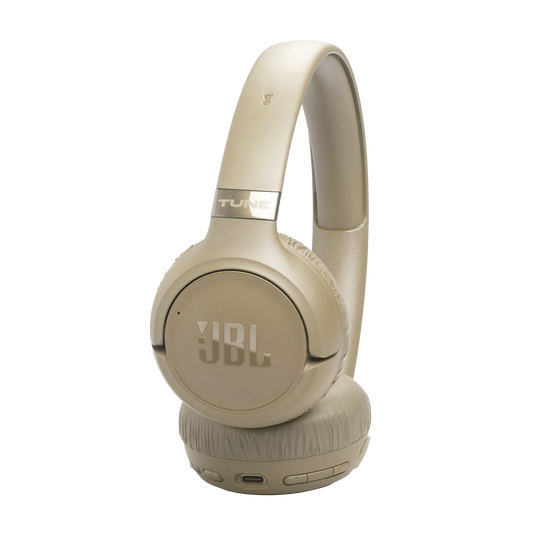 JBL Tune 680NC - Beige - Wireless on-ear Noise cancelling headphones - Right image number null