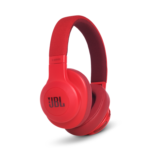 JBL E55BT - Red - Wireless over-ear headphones - Detailshot 2 image number null