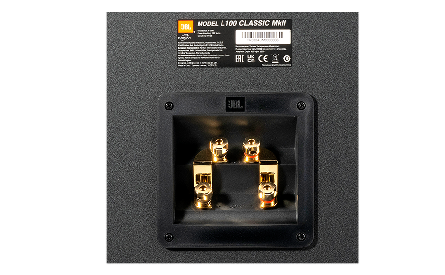 L100 Classic MkII 基板と素子をアップグレード。
LF/HFのグランド 回路を分離することで バイワイヤリング接続 /パッシブバイアンプ駆動に対応した新設計ネットワークと金メッキ・デュアルターミナルを装備 - Image