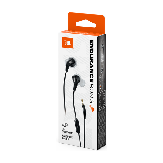 JBL Endurance Run 3 - Black / Gray - Wired Sport Headphones - Detailshot 15 image number null