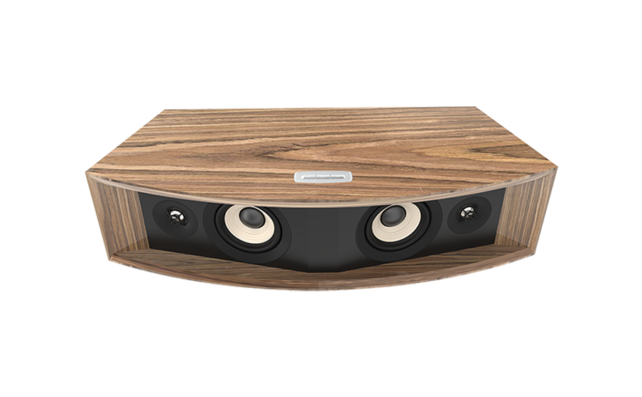 JBL L42ms Music System アングルド・フロントバッフルに、4インチ(100mm)径のピュアパルプコーン・ウーファー2基と、ウェーブガイドを装備した0.75インチ(19mm)径アルミニウムドームツイーター2基を水平レイアウトで搭載。
ライブ感あふれるサウンドと明瞭なステレオ・イメージ、サイズを超えた音場感を実現。 - Image