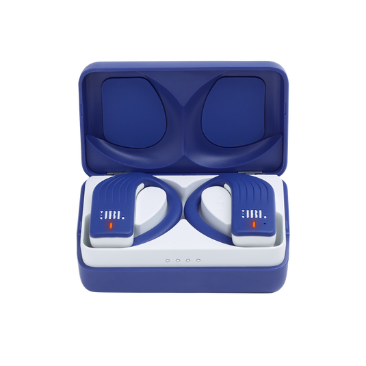 JBL Endurance PEAK - Blue - Waterproof True Wireless In-Ear Sport Headphones - Hero image number null