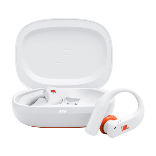 JBL Endurance Peak 4 - White - True Wireless Noise Cancelling Sport Earbuds - Hero image number null
