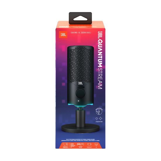 JBL Quantum Stream | エレクトレットデュアルコンデンサーUSBマイク