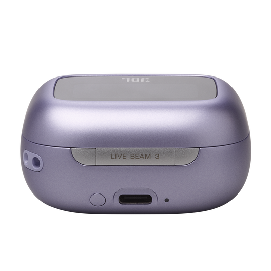JBL Live Beam 3 - Purple - True wireless noise-cancelling closed-stick earbuds - Detailshot 4 image number null