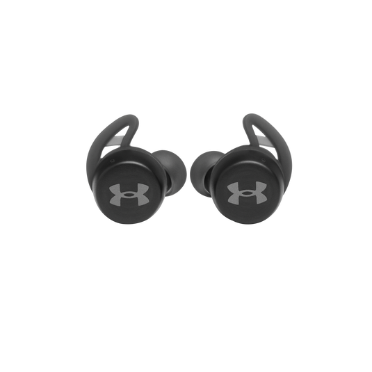UA True Wireless Streak - Black - Ultra-compact In-Ear Sport Headphones - Front image number null