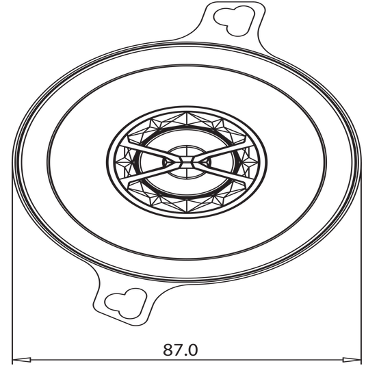 Club 3020 - Black - 3-1/2" (87mm) coaxial car speaker - Detailshot 4 image number null