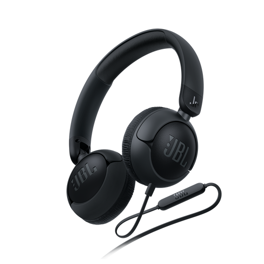 JBL Junior 320 - Black - Wired on-ear kids headphones - Back image number null