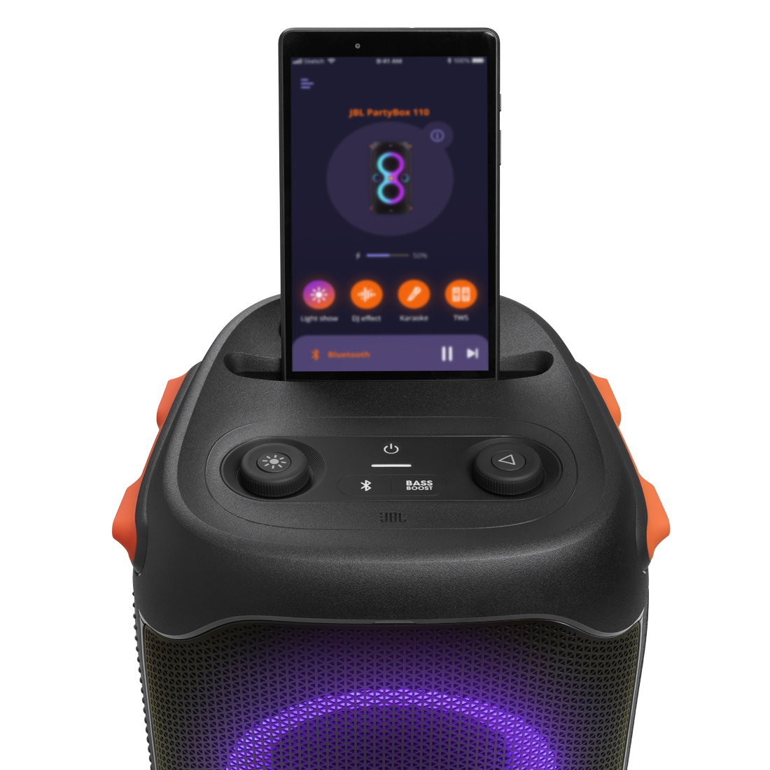 JBL Partybox 110 | Portable party speaker with 160W powerful JBL