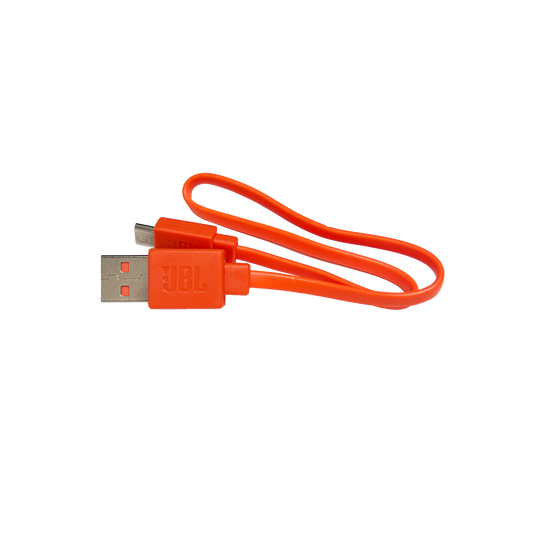 JBL Micro USB Cable for Go Series, Clip Series, Flip Essential Series and JRPop - Orange - Hero image number null