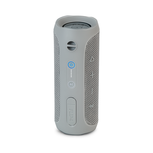 JBL Flip 4 - Grey - A full-featured waterproof portable Bluetooth speaker with surprisingly powerful sound. - Back image number null