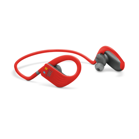 JBL Endurance DIVE - Red - Waterproof Wireless In-Ear Sport Headphones with MP3 Player - Detailshot 4 image number null