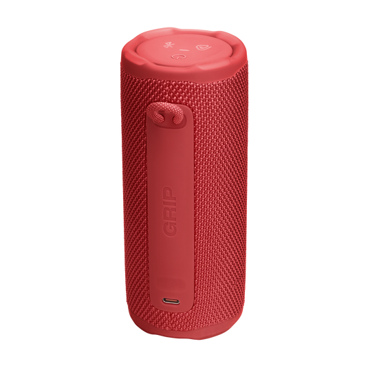 JBL Grip - Red - Compact Bluetooth speaker with bold JBL Pro Sound and ambient light - Back image number null