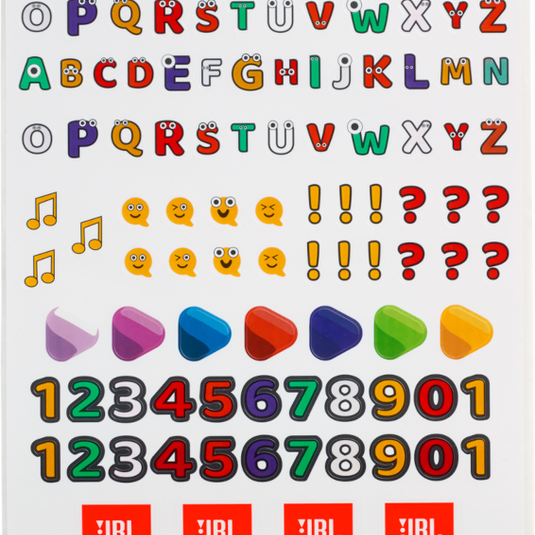 Sticker Set for JBL Jr310BT, JBL Jr310 - Black - Hero image number null