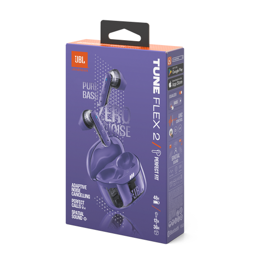 JBL Tune Flex 2 Ghost Edition - Ghost Mauve - True Wireless Noise Cancelling Earbuds - Detailshot 15 image number null