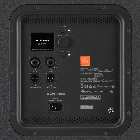 JBL EON718S | パワード18インチPAサブウーファー