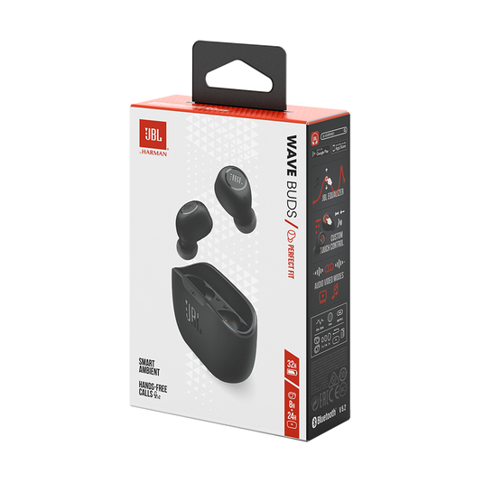 JBL WAVE BUDS TWS100 片耳本体と充電ケース JBL Wave Buds | 完全ワイヤレスイヤホン