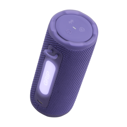 JBL Grip - Purple - Compact Bluetooth speaker with bold JBL Pro Sound and ambient light - Detailshot 1 image number null