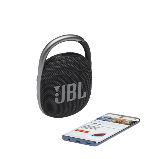 JBL Clip 4 - Black - Ultra-portable Waterproof Speaker - Detailshot 1 image number null