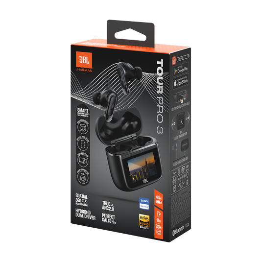 JBL Tour Pro 3 | スマート充電ケース™採用ノイズキャンセリング完全 