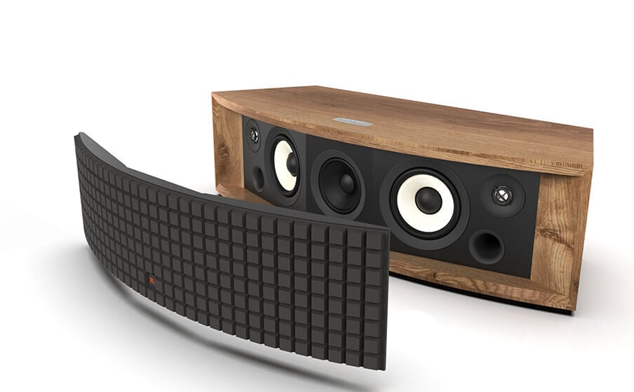 JBL L75ms Music System モダンリビングにもマッチする上質なウォールナットリアルウッド仕上げとQuadrexグリル - Image