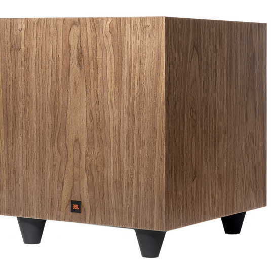 L10cs Classic Series Subwoofer - Walnut - 10-inch (250mm) Down Firing Powered Subwoofer - Hero image number null