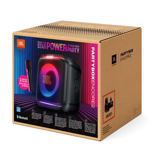 JBL PartyBox Encore 2 - Black - Portable party speaker with 1 mic - Detailshot 6 image number null