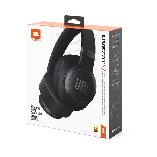 JBL live 770ncワイヤレスヘッドホン ブラック JBL Live 770NC | ワイヤレスハイブリットノイズキャンセリング