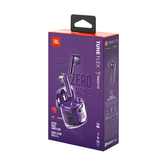 JBL Tune Flex Ghost Edition - Ghost Purple - True wireless Noise Cancelling earbuds - Detailshot 15 image number null