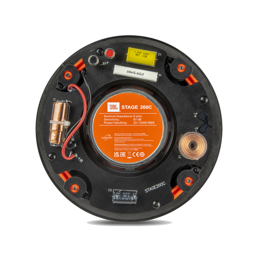 Stage 260C - Black - 2-way 6.5in (166mm) In-Ceiling Loudspeaker - Back image number null