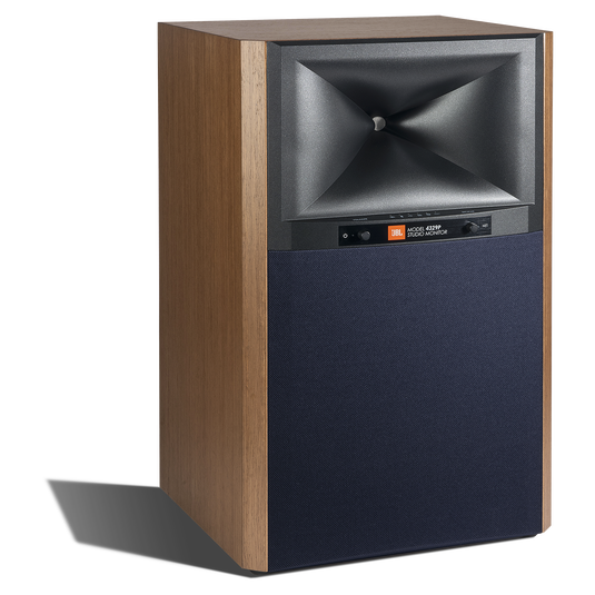 4329P Studio Monitor Powered Loudspeaker System - Natural Walnut - Powered Bookshelf Loudspeaker System - Detailshot 2 image number null
