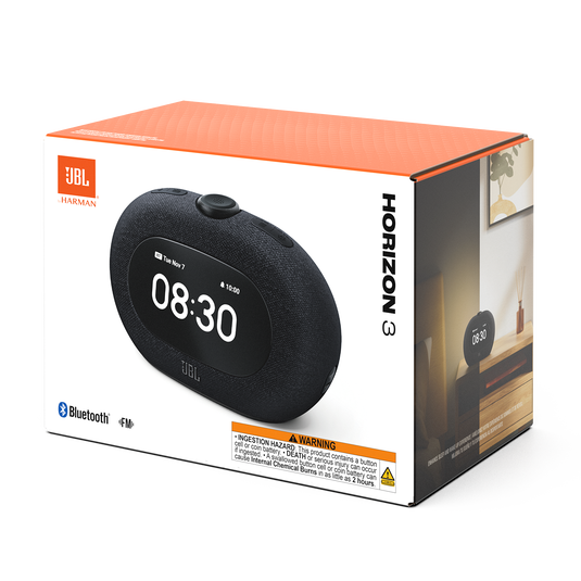 JBL Horizon 3 with FM - Black - Bluetooth® clock radio speaker with FM - Detailshot 8 image number null