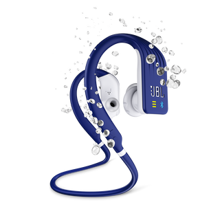 JBL Endurance DIVE - Blue - Waterproof Wireless In-Ear Sport Headphones with MP3 Player - Hero Image of JBL Endurance DIVE