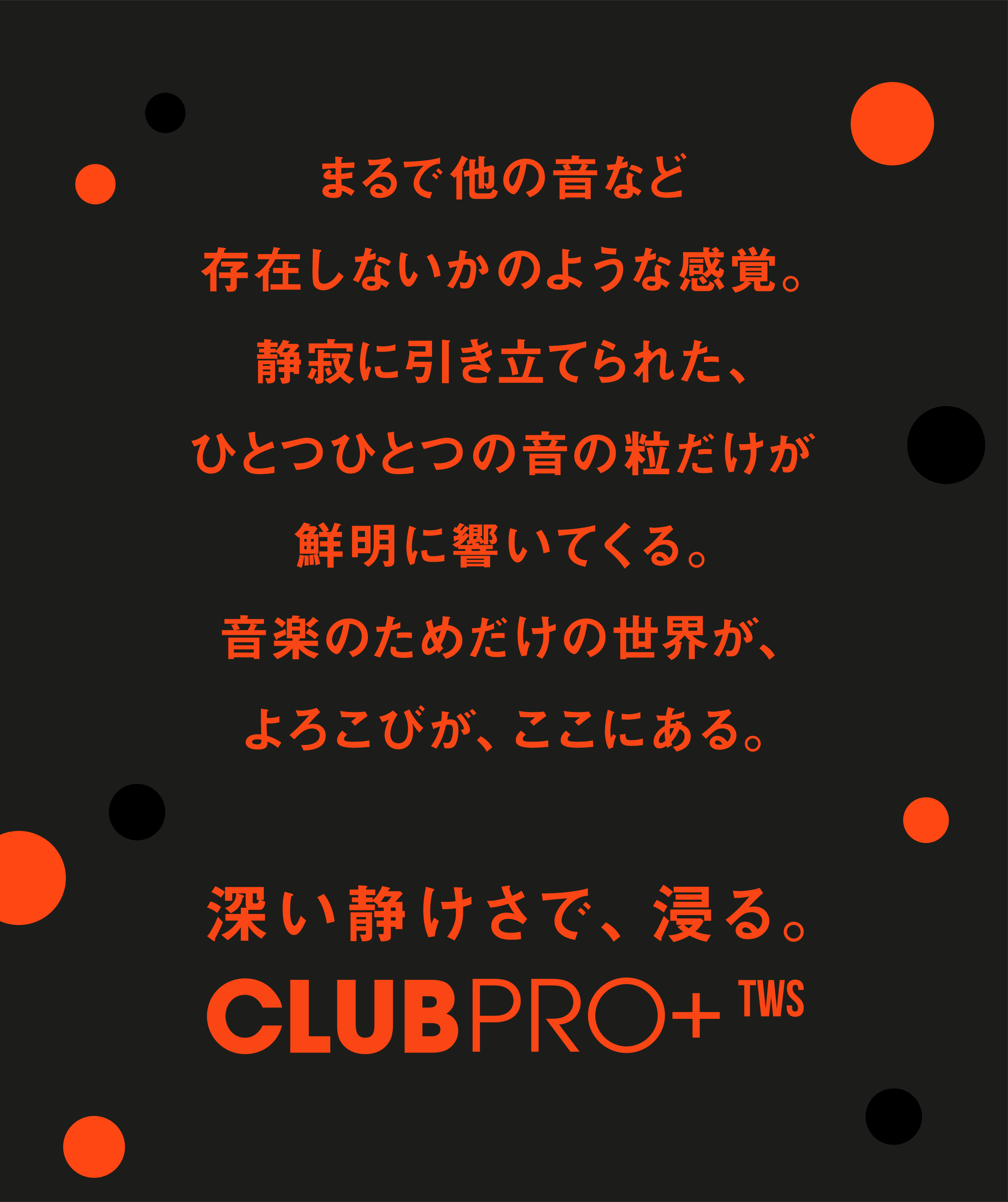 まるで他の音など存在しないかのような感覚。静寂に引き立てられた、ひとつひとつの音の粒だけが鮮明に響いてくる。音楽のためだけの世界が、よろこびが、ここにある。