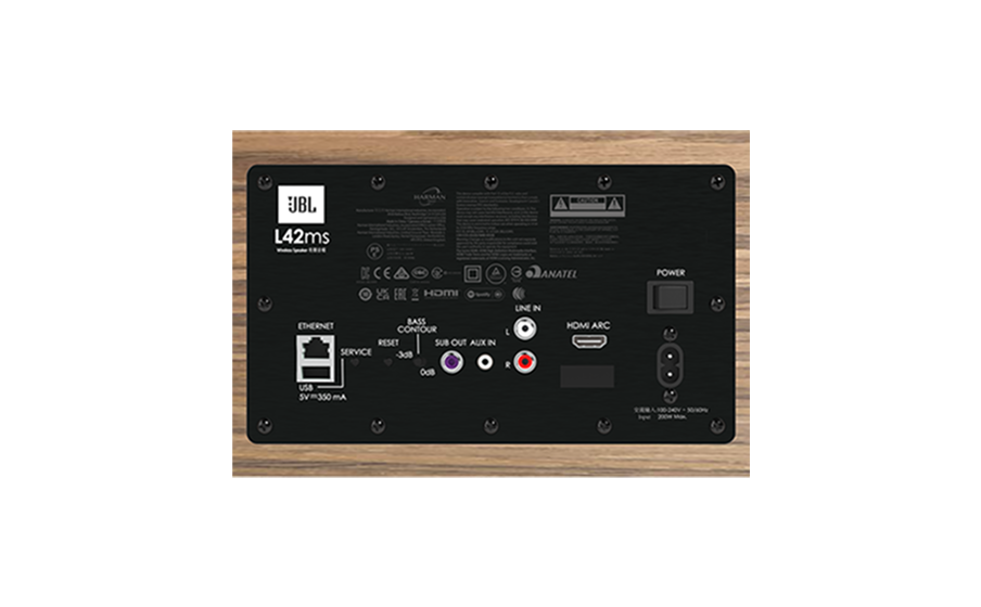 JBL L42ms Music System オーディオ用RCAおよび3.5mmアナログステレオ入力とUSBストレージを再生できるUSB-A端子、TV用HDMI-ARC端子装備 - Image