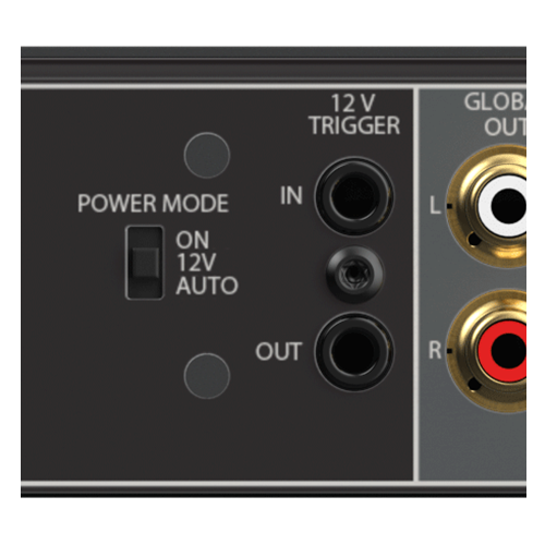 DA850 12Vトリガー、オーディオ信号検知入力、常時オンの3つの電源制御モード - Image