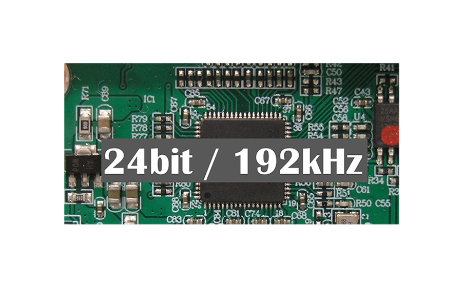 192kHz/24bitの高解像度DAC内蔵 