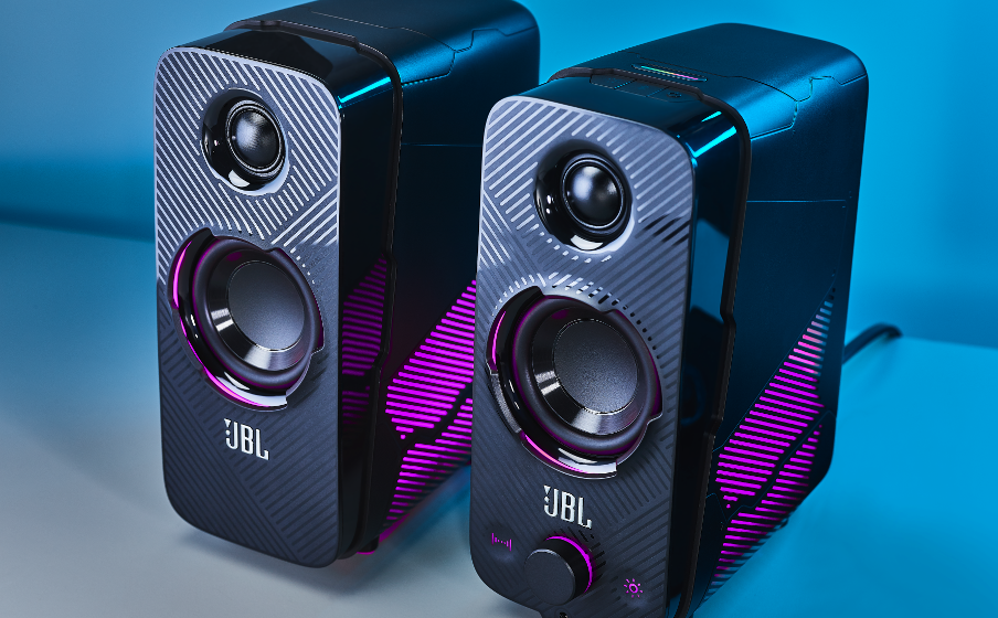 【新品未使用】JBL QUANTUM DUOゲーミングスピーカー スピーカー オーディオ機器 家電・スマホ・カメラ 超お値打ち